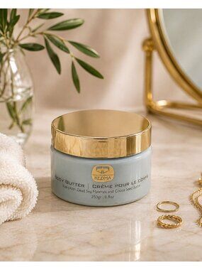 Kedma Body Butter Dead Sea Minerals Cocoa Seed Butter 8.8oz 250g NIB Hydration
